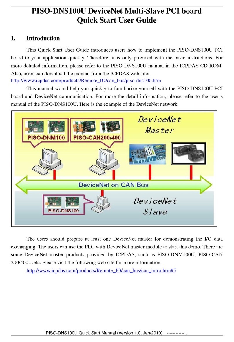 ICP DAS USA PISO-DNS100U Quick start user guide ICP DAS USA PISO-DNS100U Quick start user guide