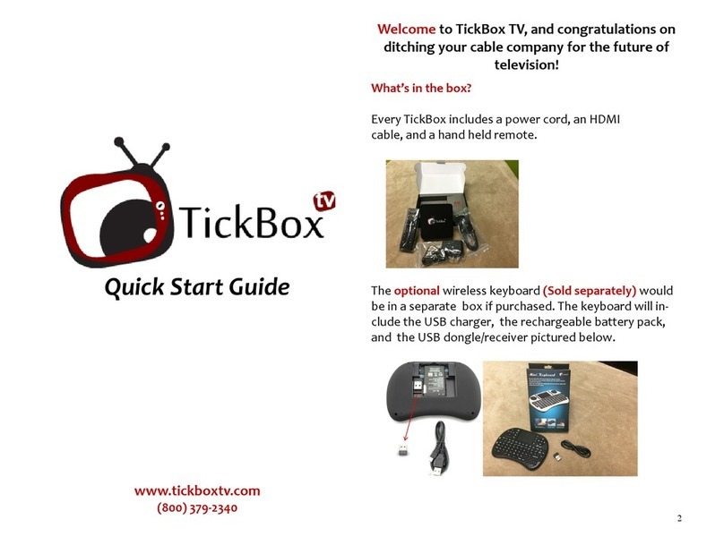 Tickbox TV TickBox TV quick start guide