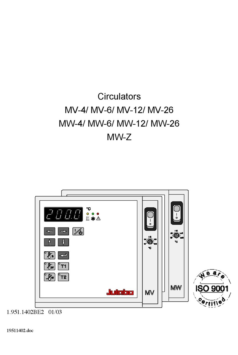 Julabo MV-4 User manual