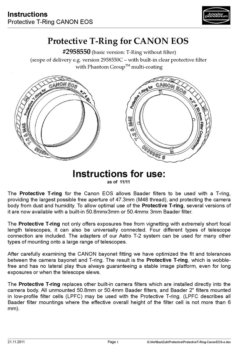 Baader Planetarium 2958550 User manual Baader Planetarium 2958550 User manual
