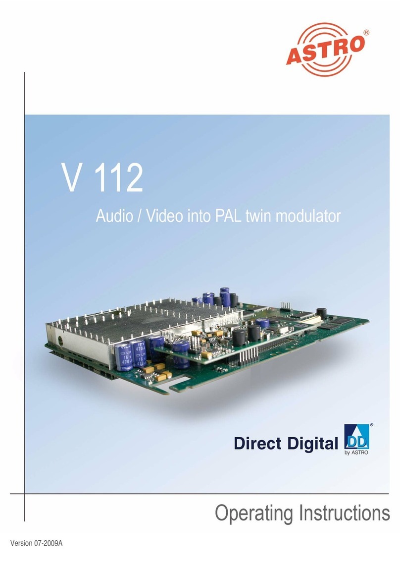 ASTRO V 112 operating instructions