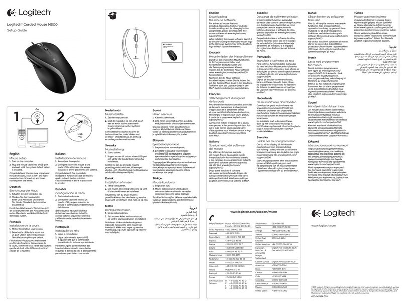Logitech M500 User manual