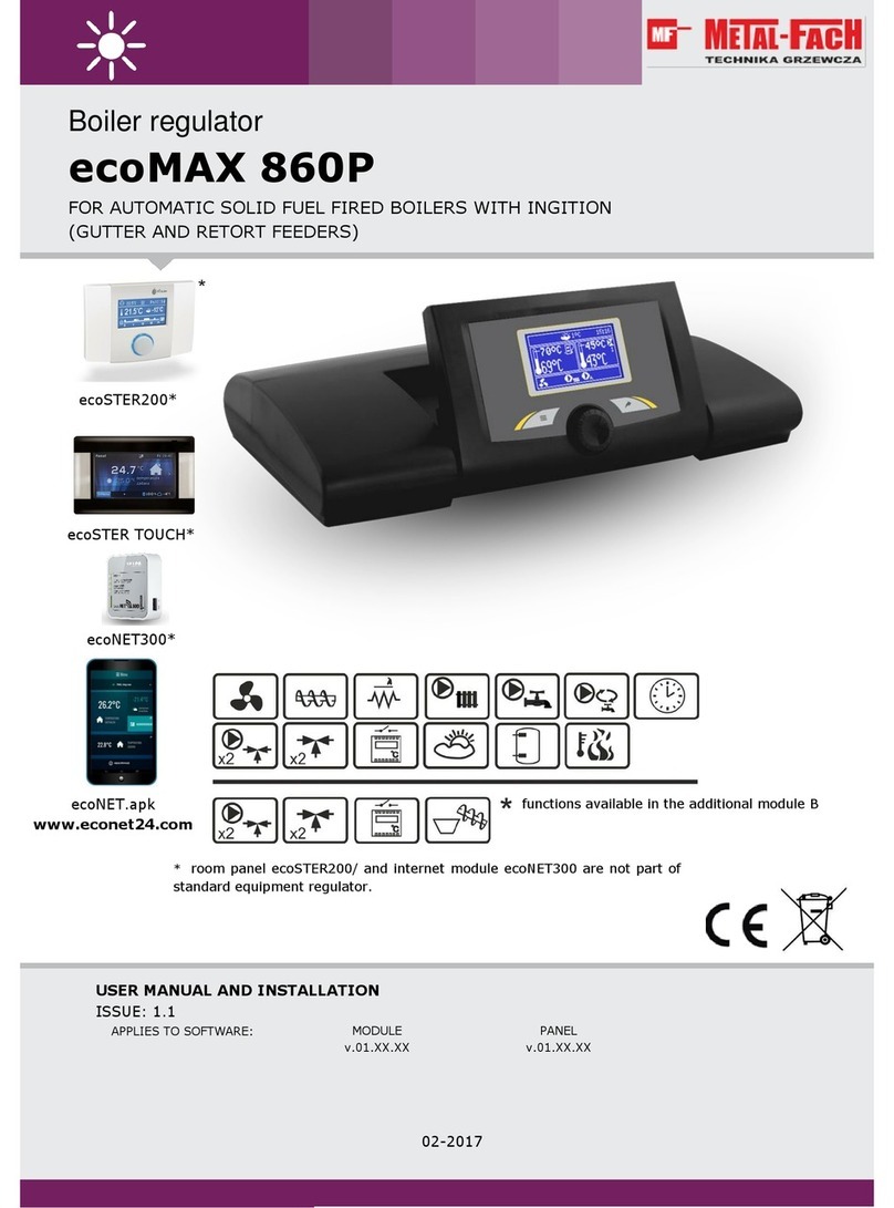 Metal-Fach ecoMAX 860P User's manual and installation