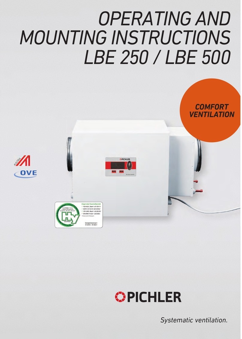 Pichler LBE 250 Operating and mounting instructions