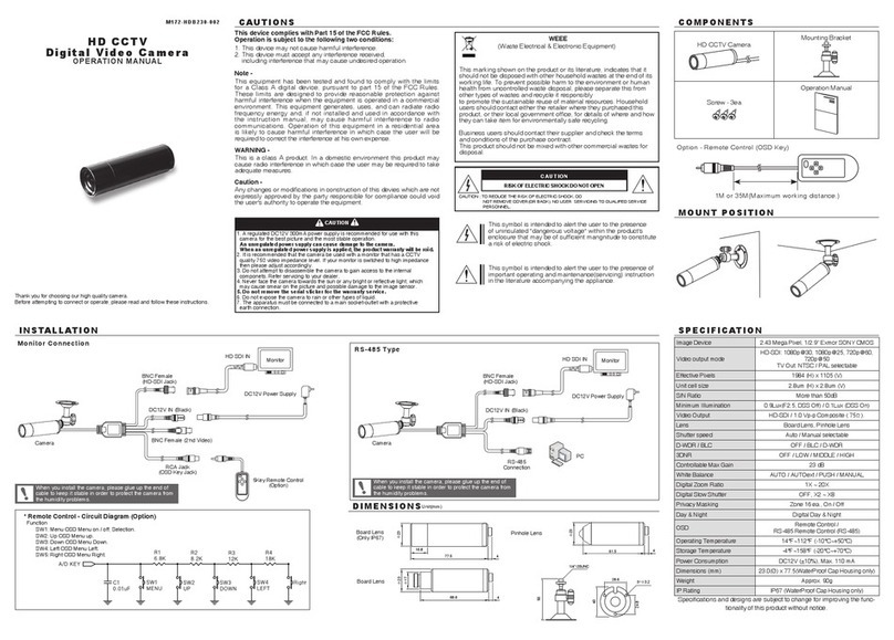 KT&C KPC-HDB230M Operation manual