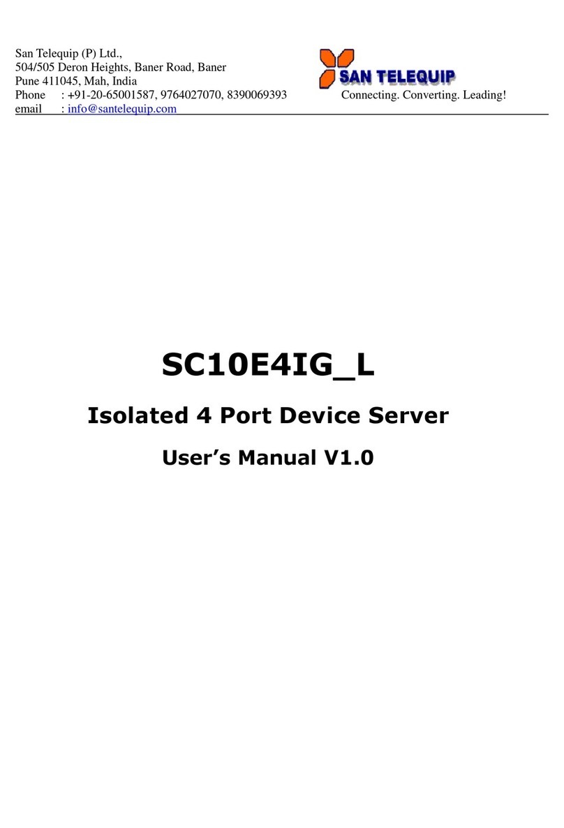 San Telequip SC10E4IG_L user manual San Telequip SC10E4IG_L user manual