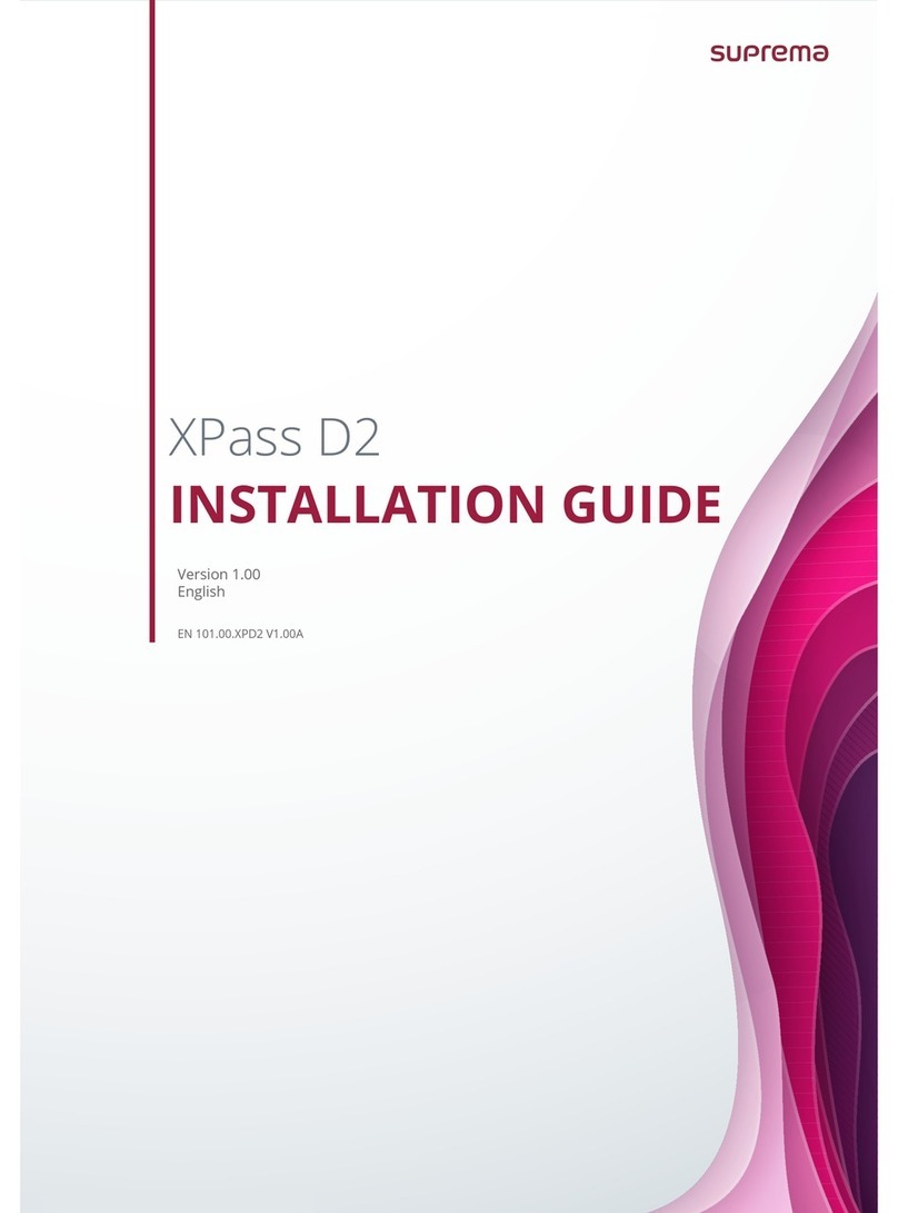 suprema XPass D2 installation guide