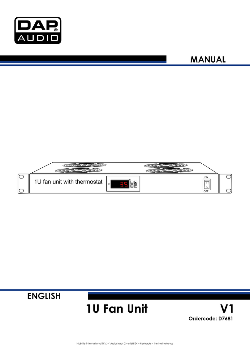 DAPAudio 1U fan unit User manual