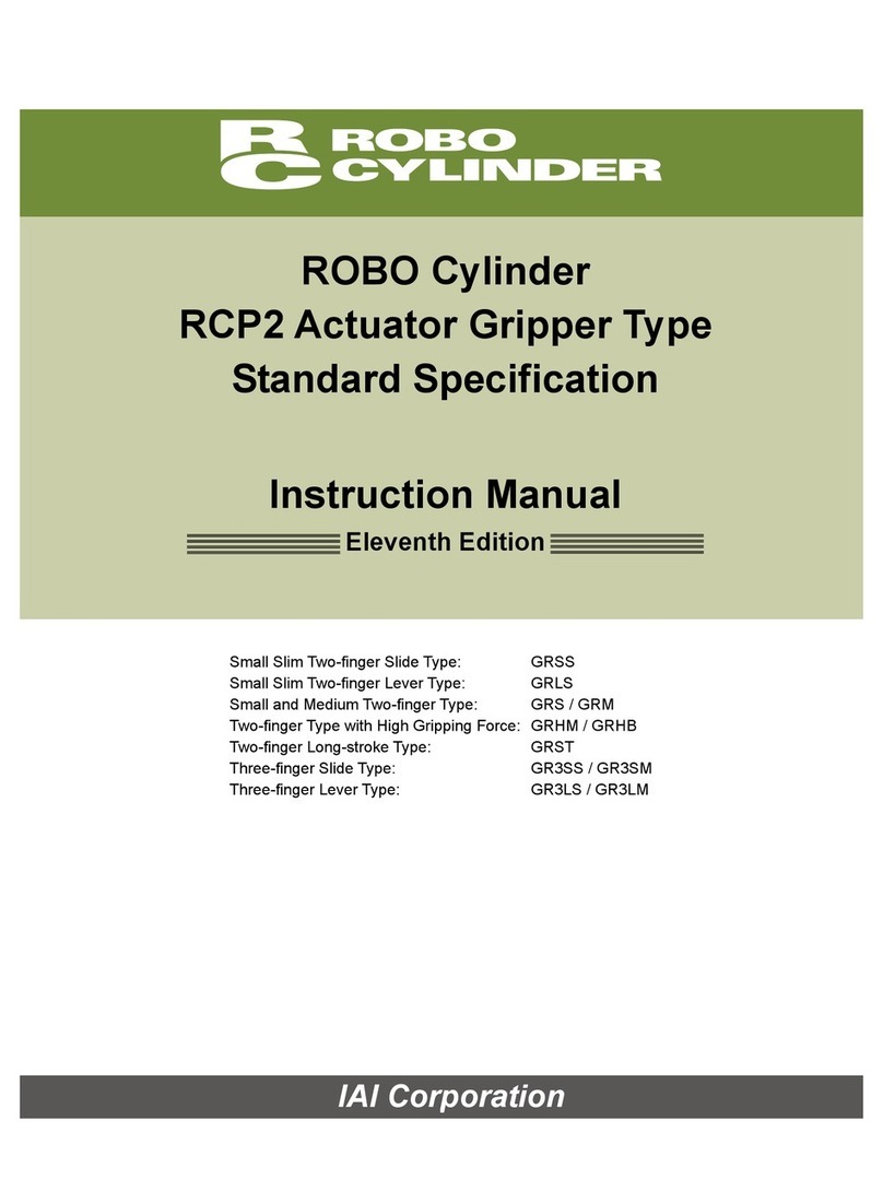 ROBO Cylinder GRSS User manual