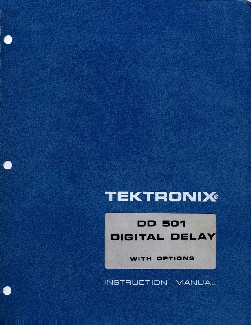 Tektronix DD 501 User manual