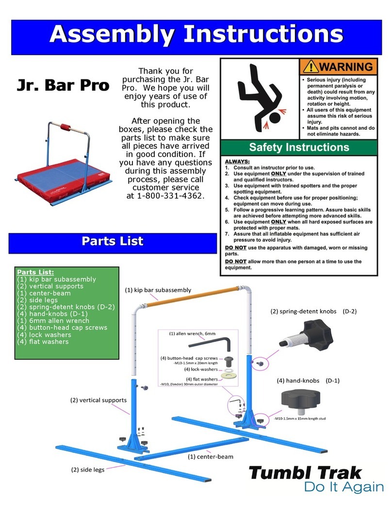 Tumbl Trak Jr. Bar Pro User manual