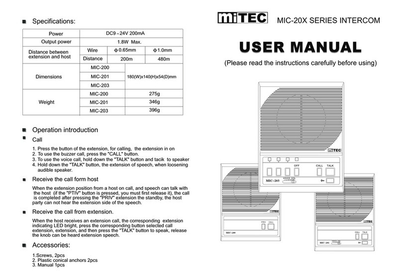 MiTEC MIC-200 user manual