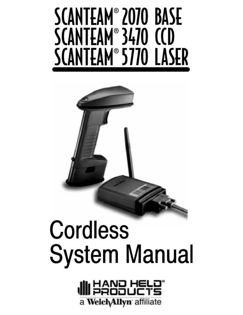 Hand Held Products SCANTEAM 2070 BASE manual