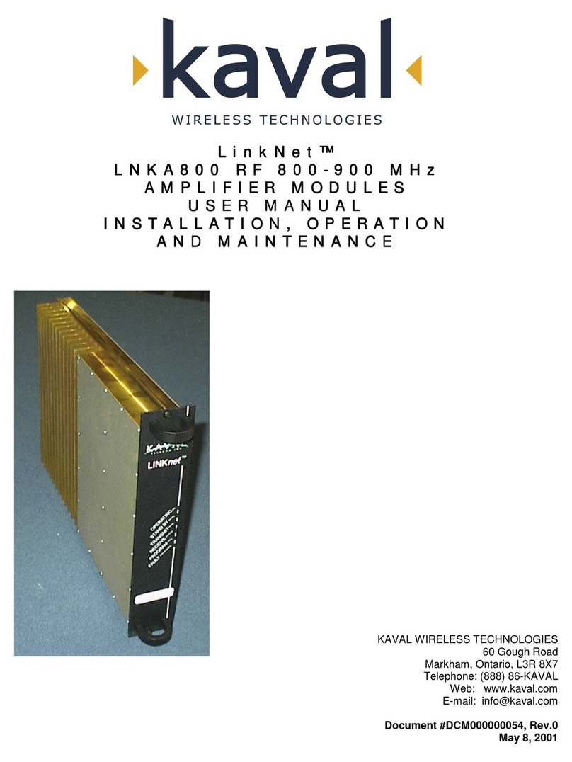 Kaval LinkNet  LNKA800-A User manual