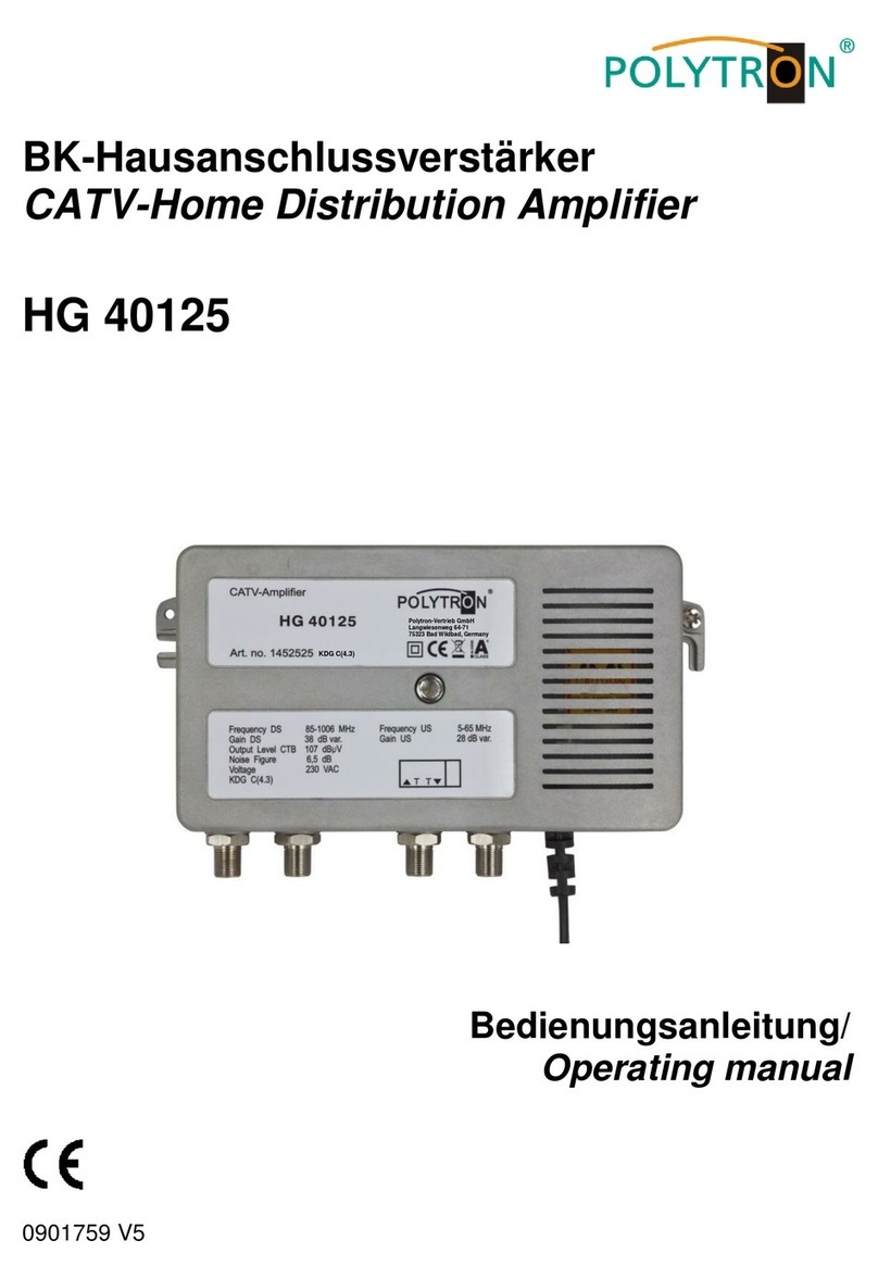 Polytron HG 40125 operating manual