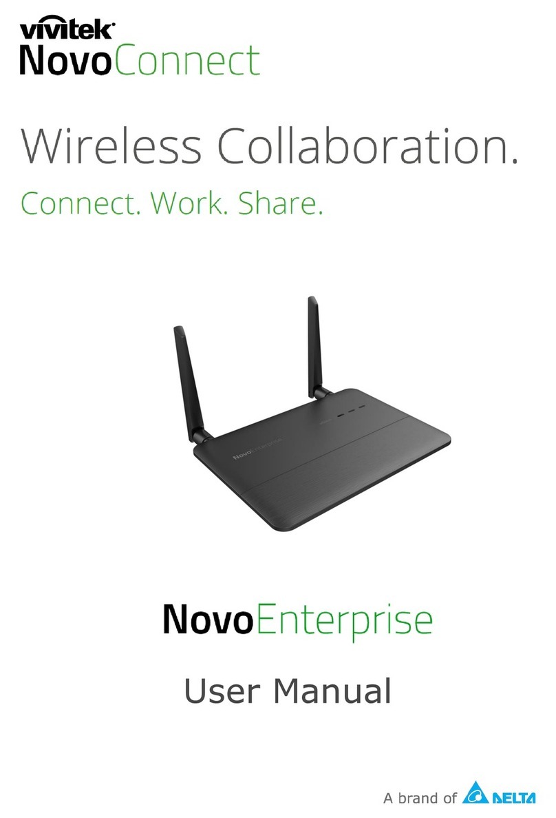 Vivitek NovoConnect NovoEnterprise User manual