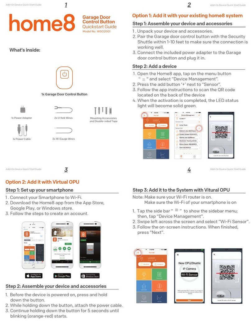 HOME8 WGO2001 quick start guide