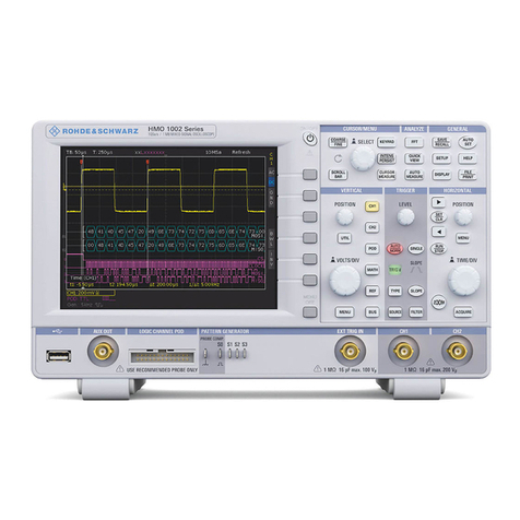 Rohde & Schwarz HMO1202 Series user manual