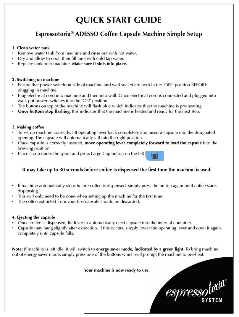 Espressotoria System ADESSO quick start guide