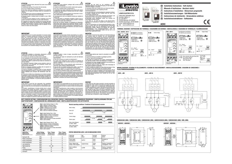 Lovato ADXC 012 400 User manual