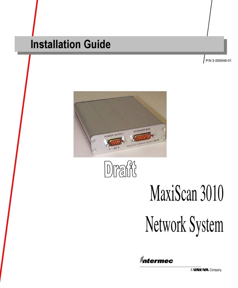 Intermec MaxiScan 3010 installation guide