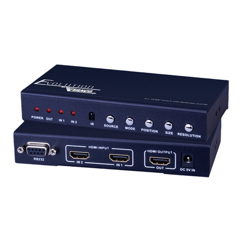 Vanco Evolution EVSW21MV Manual