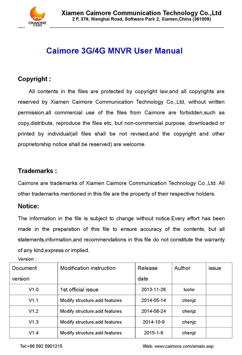 Caimore CM530-8 1F user manual
