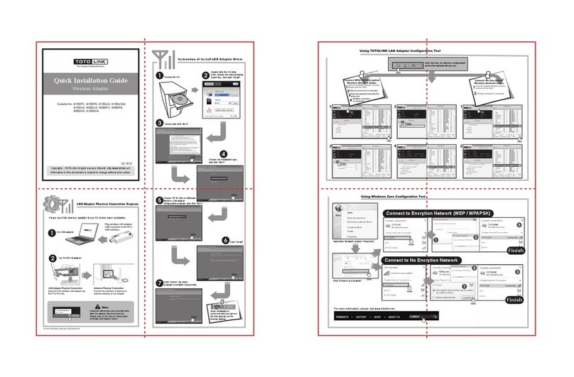 Toto Link N150PC Quick installation guide Toto Link N150PC Quick installation guide