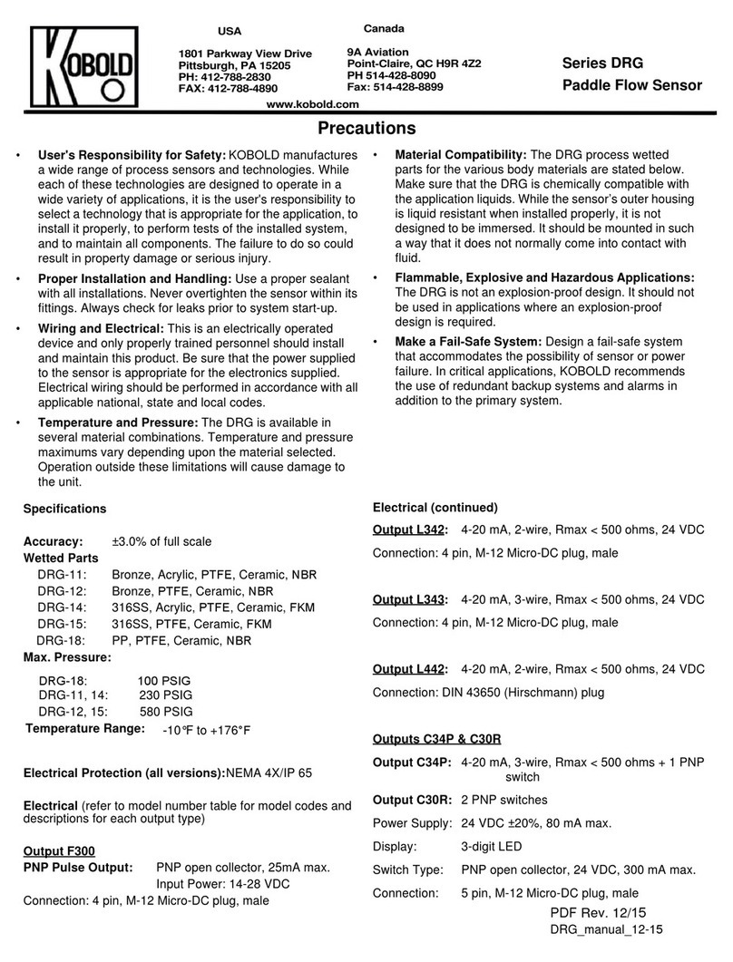 Kobold DRG-11 User manual