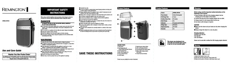 Remington HF9000 User manual