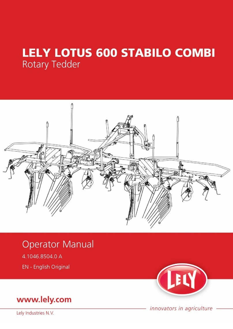 LELY LOTUS 600 Operator's manual