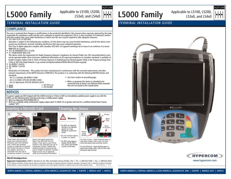 Hypercom L5100 installation guide