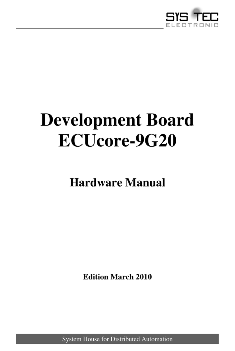 Sys Tec Electronic ECUcore-9G20 User manual