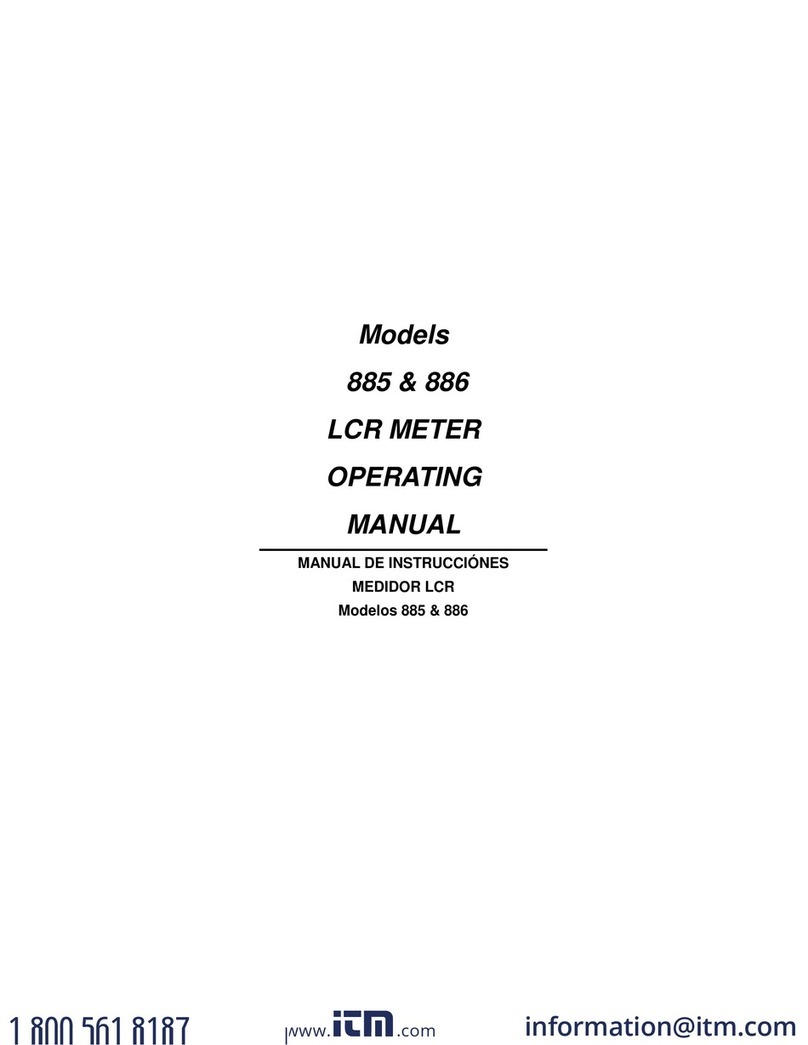Itm 885 operating manual