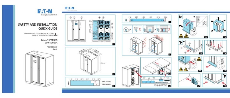 Eaton 93PM-150(400) Safety and installation quick guide
