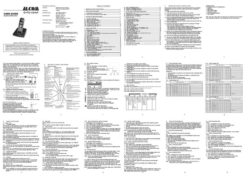 ALcom SYMPHONY 2200 User manual