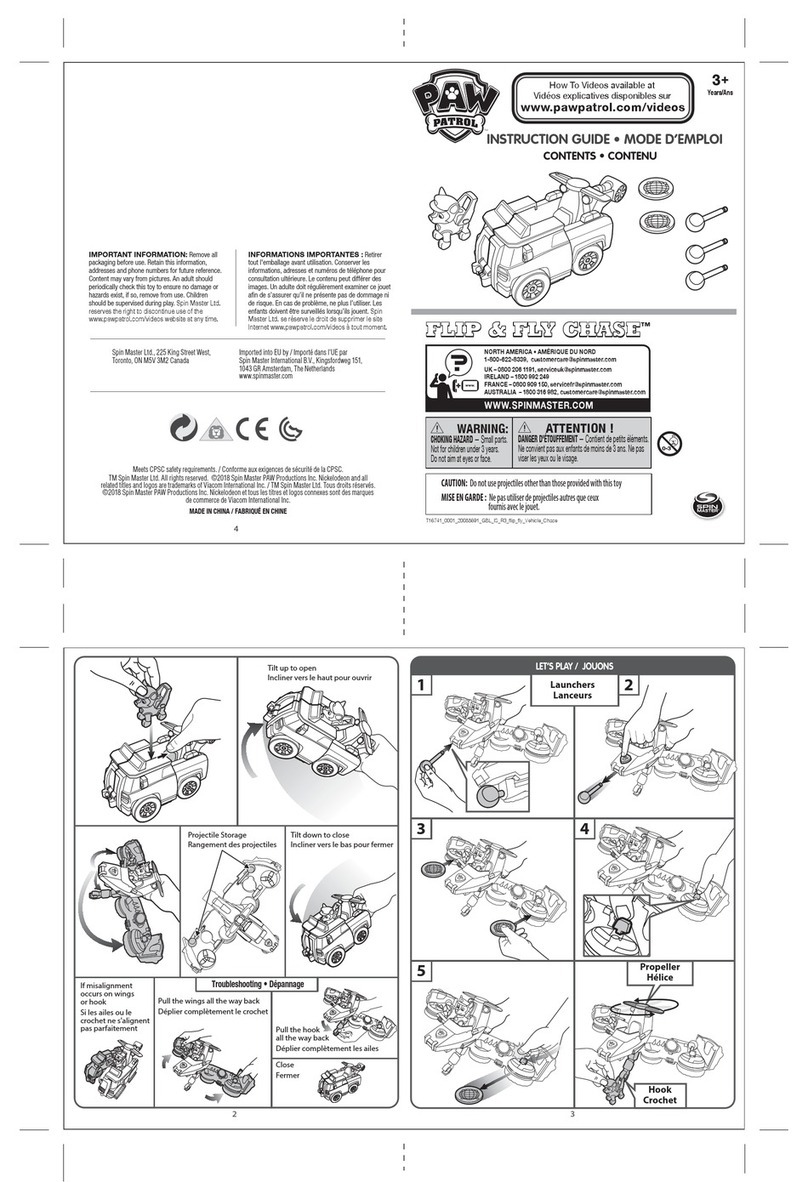 Paw Patrol Flip & Fly Chase Instruction guide