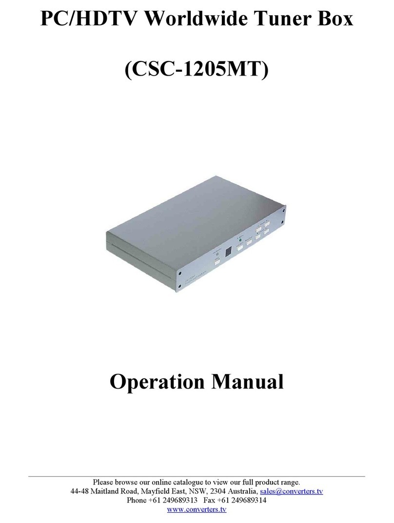 Cypress CSC-1205MT Operation manuals
