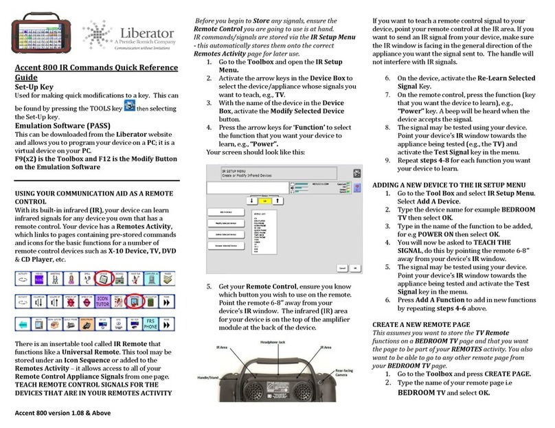 Liberator Accent 800 User manual