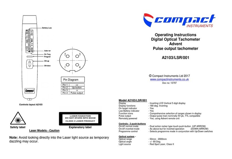 Compact Instruments A2103/LSR/001 operating instructions