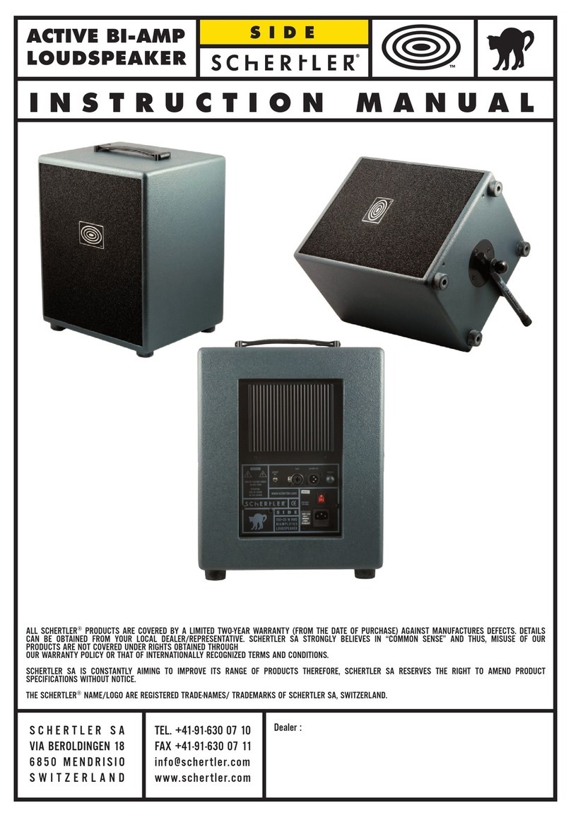 Schertler SIDE 180W User manual