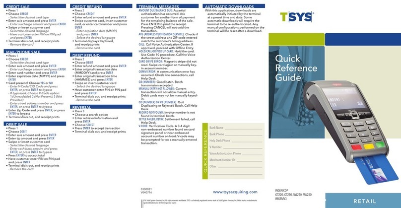 Ingenico iCT220, iCT250 User manual