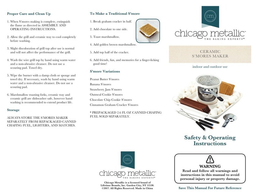 Chicago Metallic 5216833 Safety & Operating Instructions