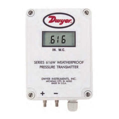 Dwyer Instruments 616WL-2 Installation and operating instructions