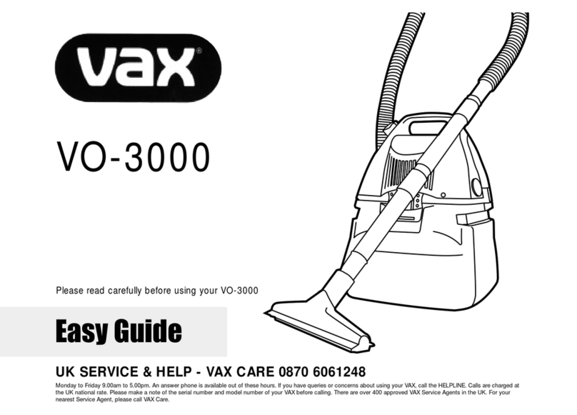 Vax VO-3000 Product information sheet Vax VO-3000 Product information sheet
