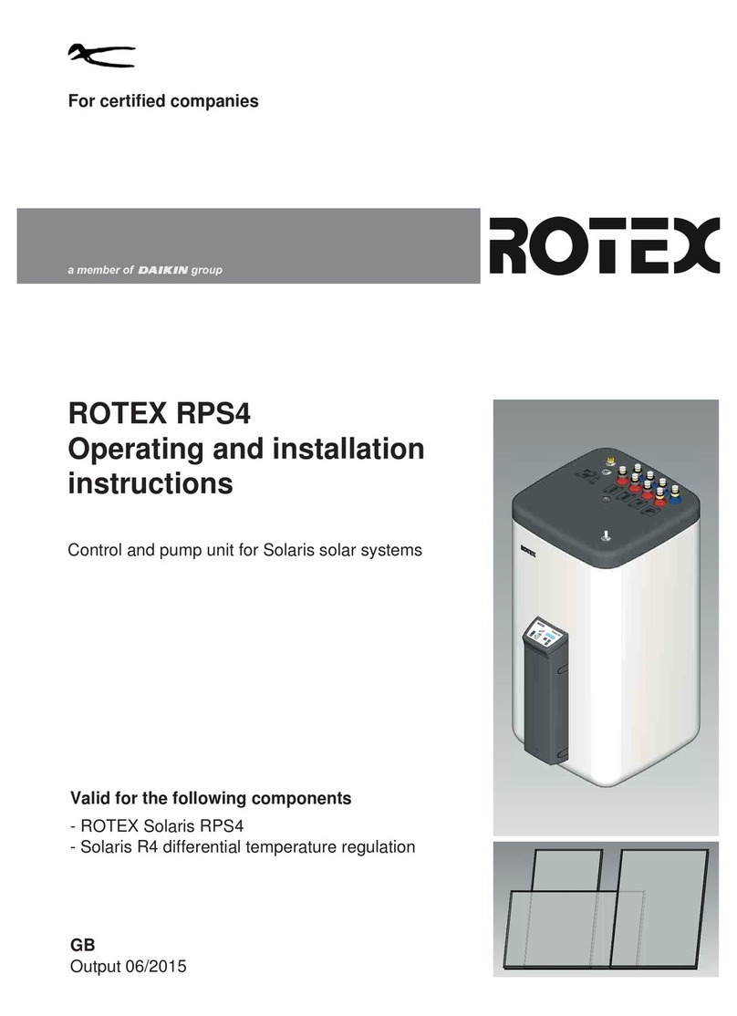 Rotex RPS4 Operating and installation instructions