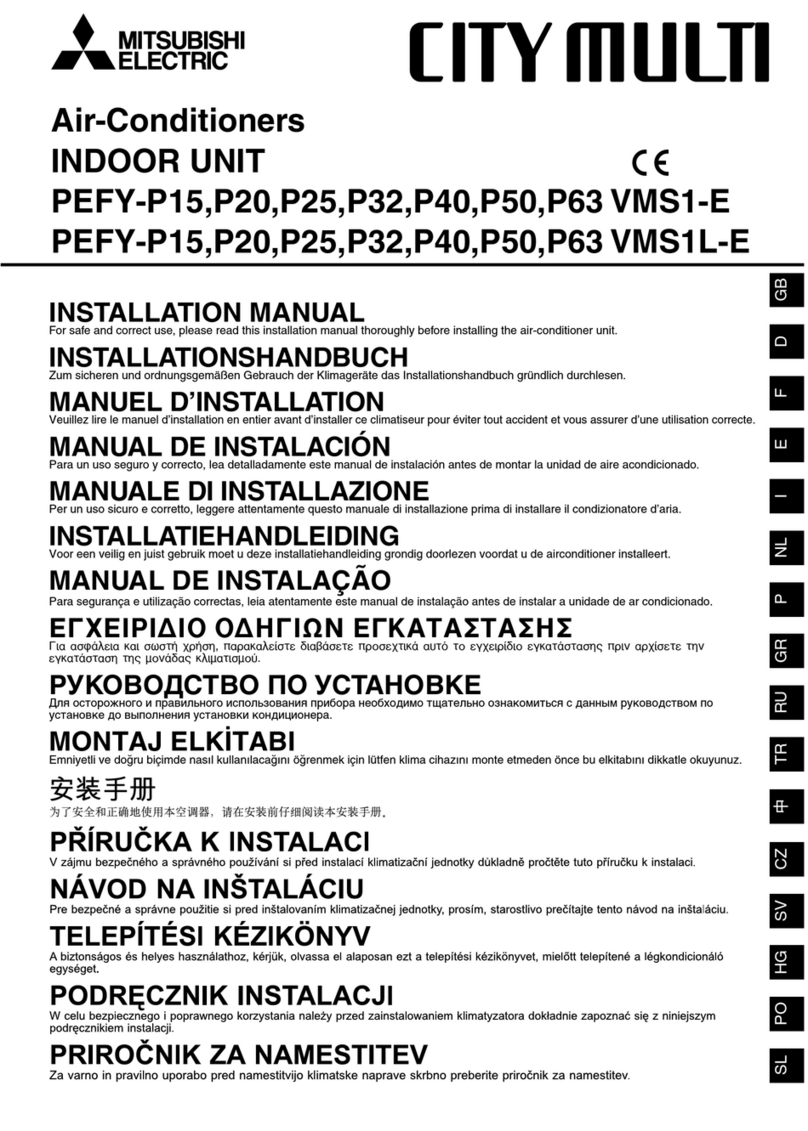 Mitsubishi Electric CITY MULTI PEFY-P15 VMS1-E User manual