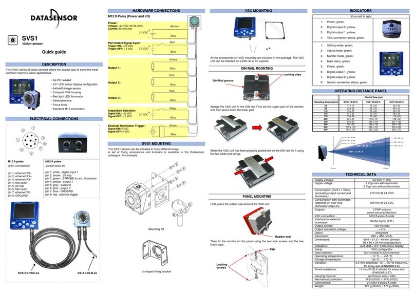 Datasensor SVS1 quick guide