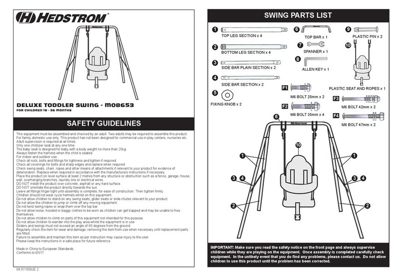 Hedstrom m08653 Safety Guidelines