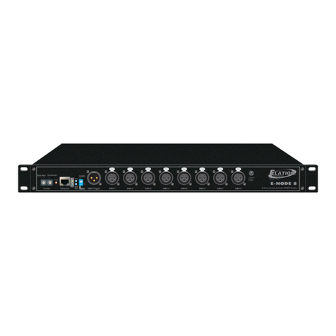 Elation E-Node 8 User manual